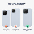 kwmobile Hülle für das iPhone 14 Pro Max Hülle - weiche und schlanke Silikon Handyhülle - stoßabsorbierendes flexibles Case - kabelloses Laden