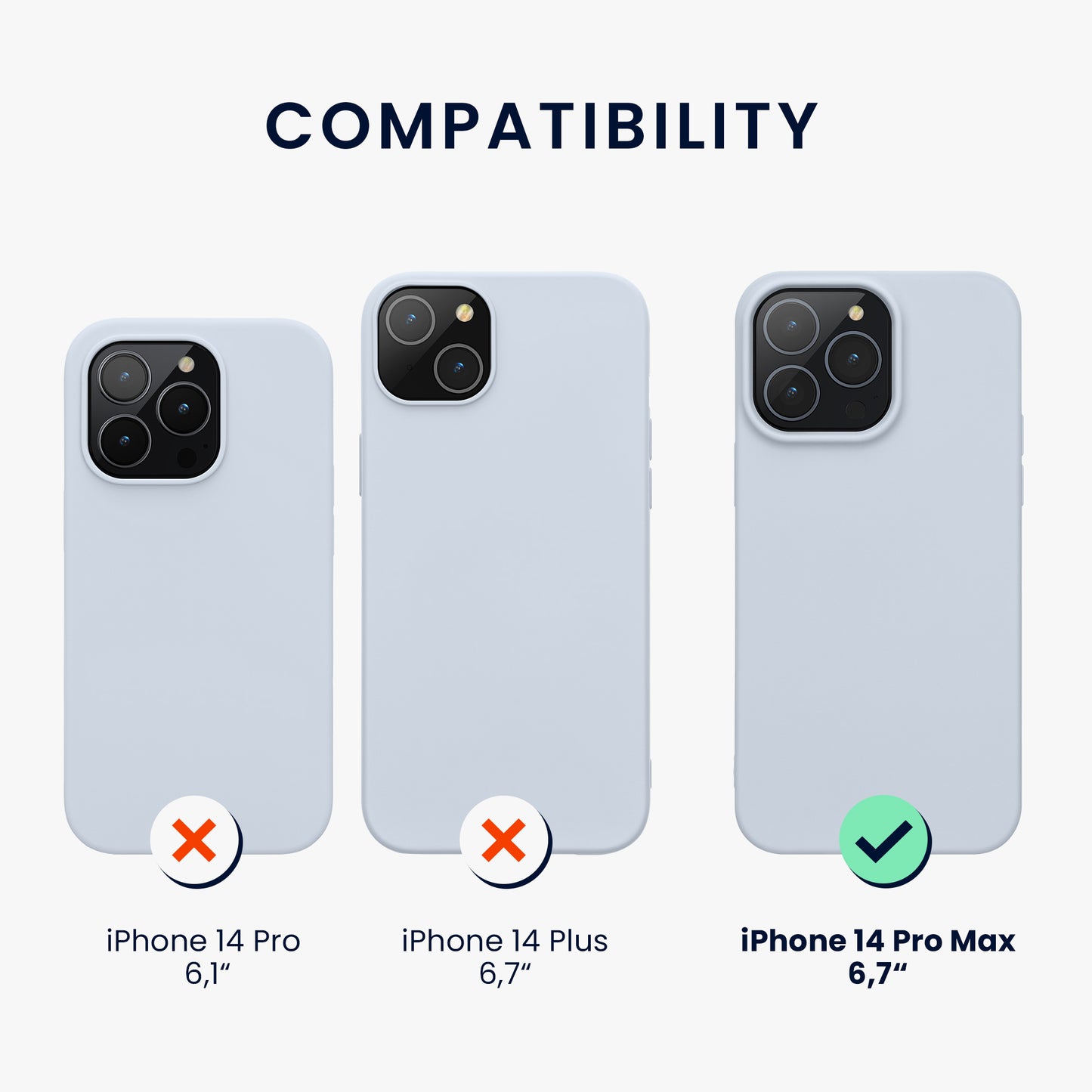 kwmobile Hülle für das iPhone 14 Pro Max Hülle - weiche und schlanke Silikon Handyhülle - stoßabsorbierendes flexibles Case - kabelloses Laden
