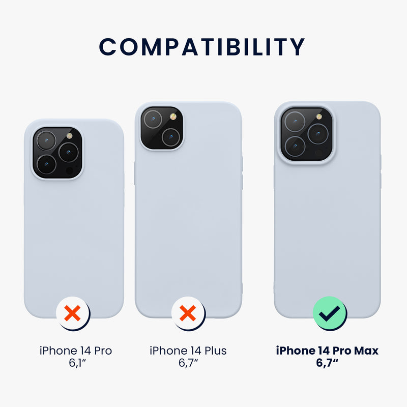 kwmobile Hülle für das iPhone 14 Pro Max Hülle - weiche und schlanke Silikon Handyhülle - stoßabsorbierendes flexibles Case - kabelloses Laden