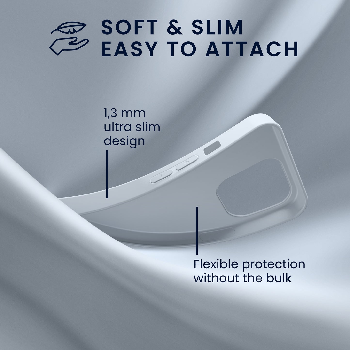 kwmobile Hülle für das iPhone 14 Pro Max Hülle - weiche und schlanke Silikon Handyhülle - stoßabsorbierendes flexibles Case - kabelloses Laden