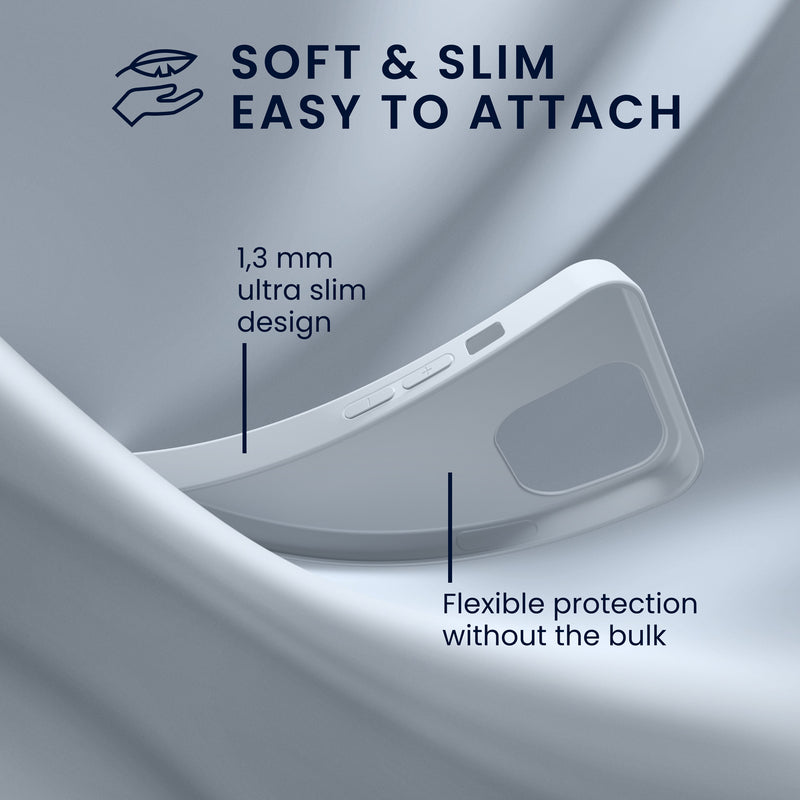 kwmobile Hülle für das iPhone 14 Pro Max Hülle - weiche und schlanke Silikon Handyhülle - stoßabsorbierendes flexibles Case - kabelloses Laden