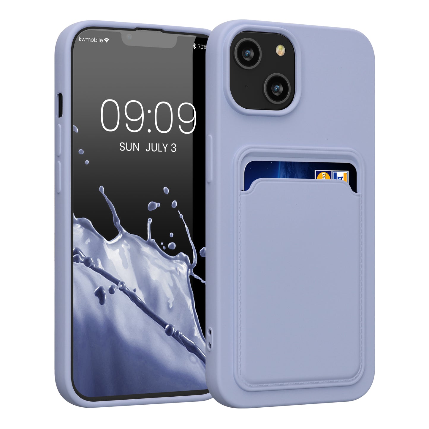 kwmobile Handyhülle kompatibel mit Apple iPhone 14 Hülle - Handy Cover mit Fach für Karten