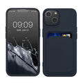 kwmobile Handyhülle kompatibel mit Apple iPhone 14 Hülle - Handy Cover mit Fach für Karten