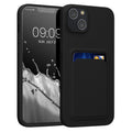 kwmobile Handyhülle kompatibel mit Apple iPhone 14 Plus - Handy Cover mit Fach für Karten