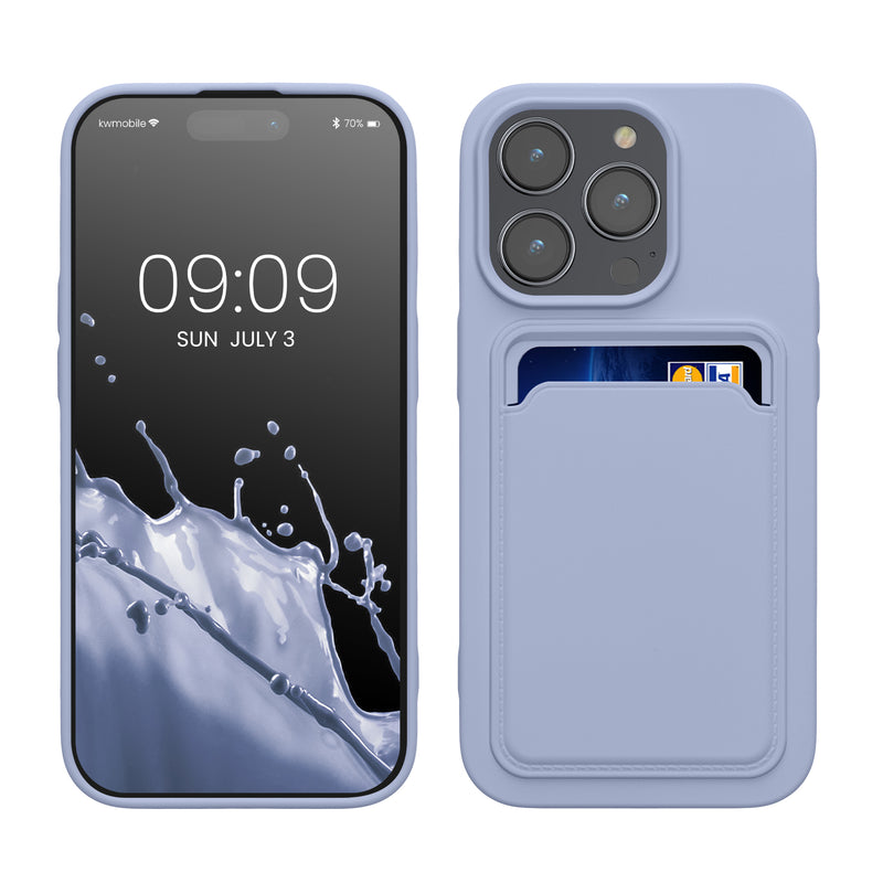 kwmobile Handyhülle kompatibel mit Apple iPhone 14 Pro Hülle - Handy Cover mit Fach für Karten