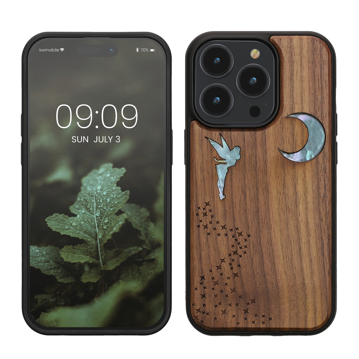 kwmobile Hülle kompatibel mit Apple iPhone 14 Pro Handy Cover TPU Handyhülle Kompass Vintage