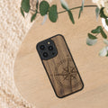 kwmobile Hülle kompatibel mit Apple iPhone 14 Pro Handy Cover TPU Handyhülle Kompass Vintage