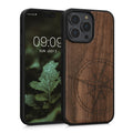 kwmobile Hülle kompatibel mit Apple iPhone 14 Pro Max Handy Cover TPU Handyhülle Kompass Vintage