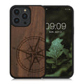 kwmobile Hülle kompatibel mit Apple iPhone 14 Pro Max Handy Cover TPU Handyhülle Kompass Vintage
