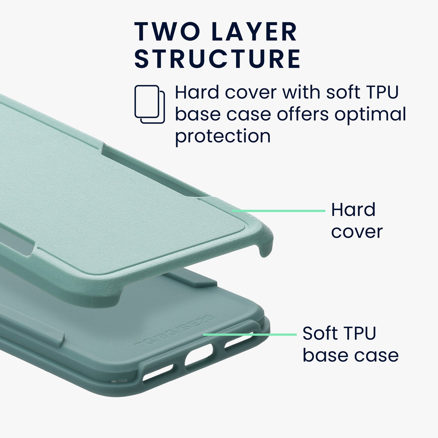 kwmobile Hülle kompatibel mit Apple iPhone SE (2022) / iPhone SE (2020) / iPhone 8 / iPhone 7 - Schutzhülle Case Handy aus TPU und Kunststoff - Cover