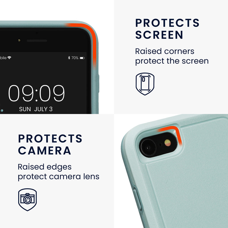 kwmobile Hülle kompatibel mit Apple iPhone SE (2022) / iPhone SE (2020) / iPhone 8 / iPhone 7 - Schutzhülle Case Handy aus TPU und Kunststoff - Cover
