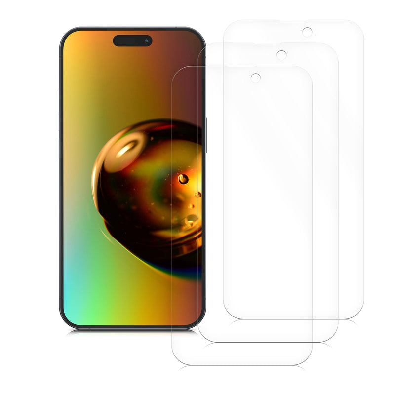 3x Folie kristallklar für Apple iPhone 14 Pro Max