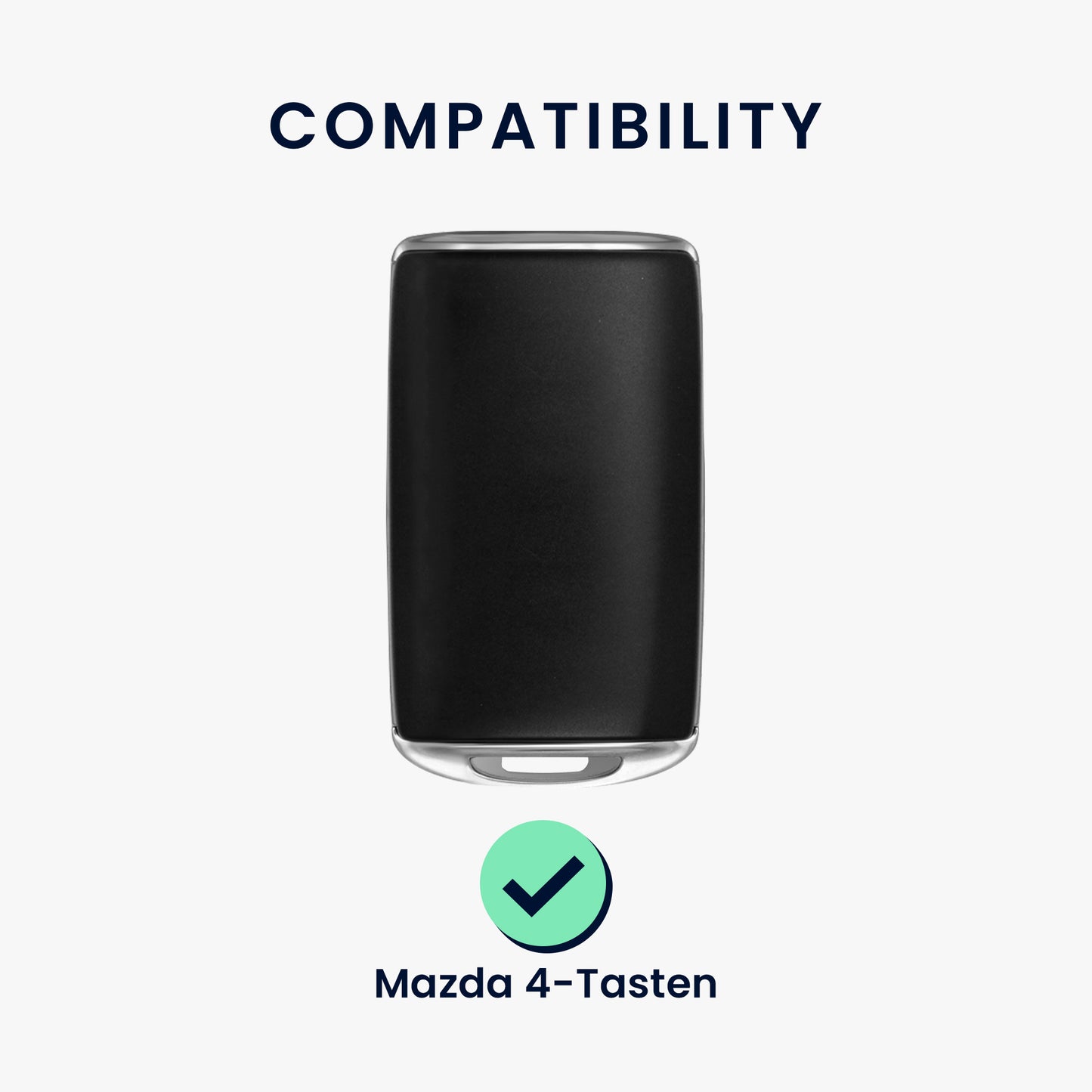 kwmobile Autoschlüssel Hülle kompatibel mit Mazda 4-Tasten Smart Autoschlüssel - Schlüsselhülle Silikon Cover