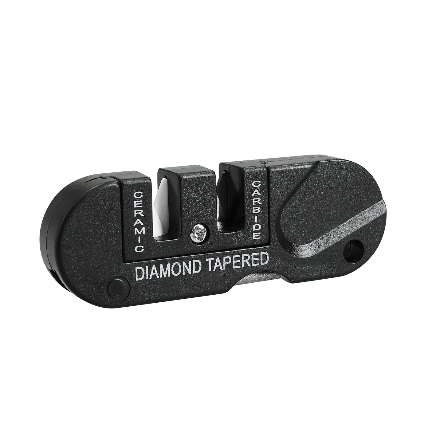 kwmobile Tragbarer Messerschärfer Schleifstein Campingwerkzeug Outdoor Survival Ausrüstung Wolframstahl Keramikschleifer Diamantstab für gezackte Messer