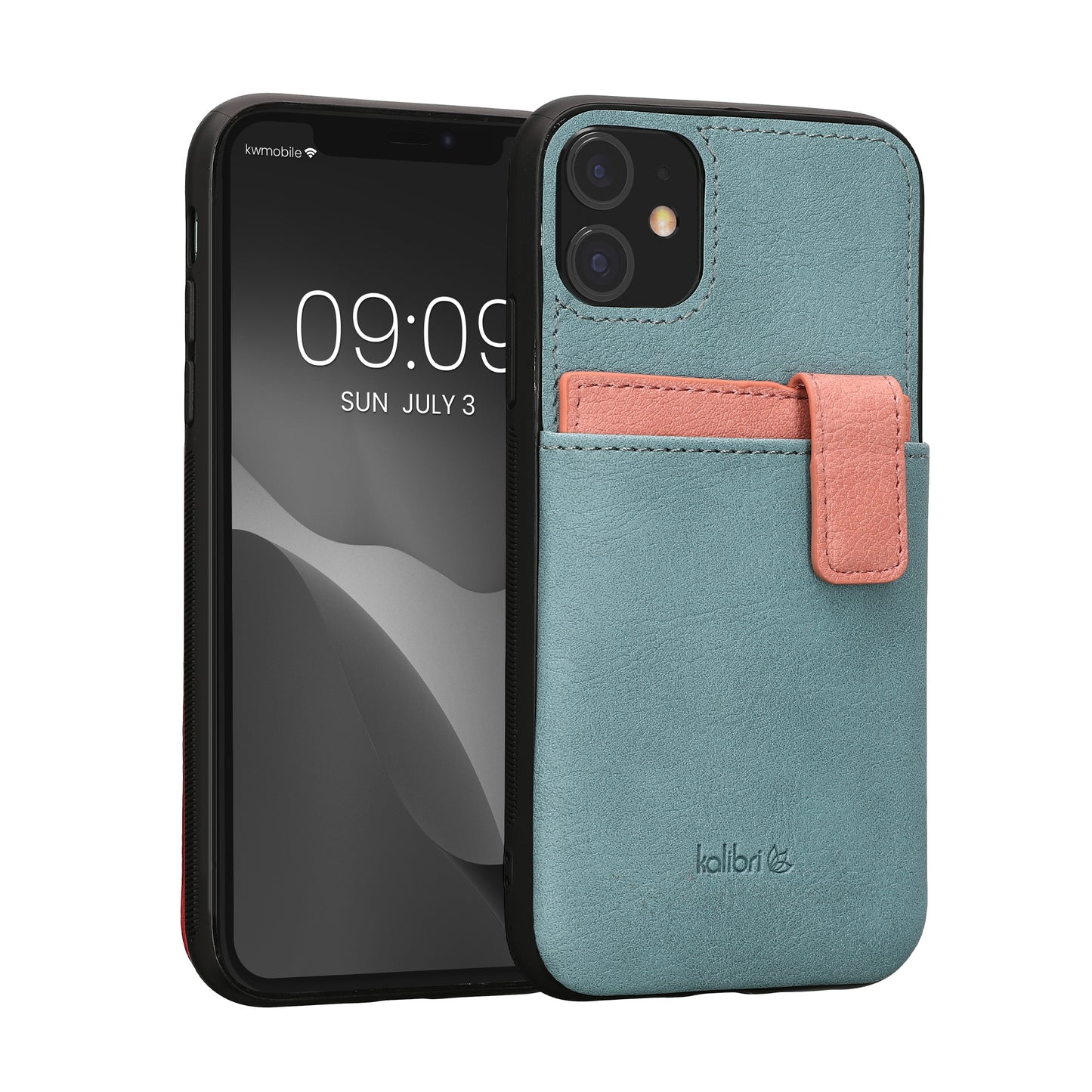 kalibri Hülle kompatibel mit Apple iPhone 11 - Handyhülle Handy Cover - Case mit Kartenfach abnehmbar