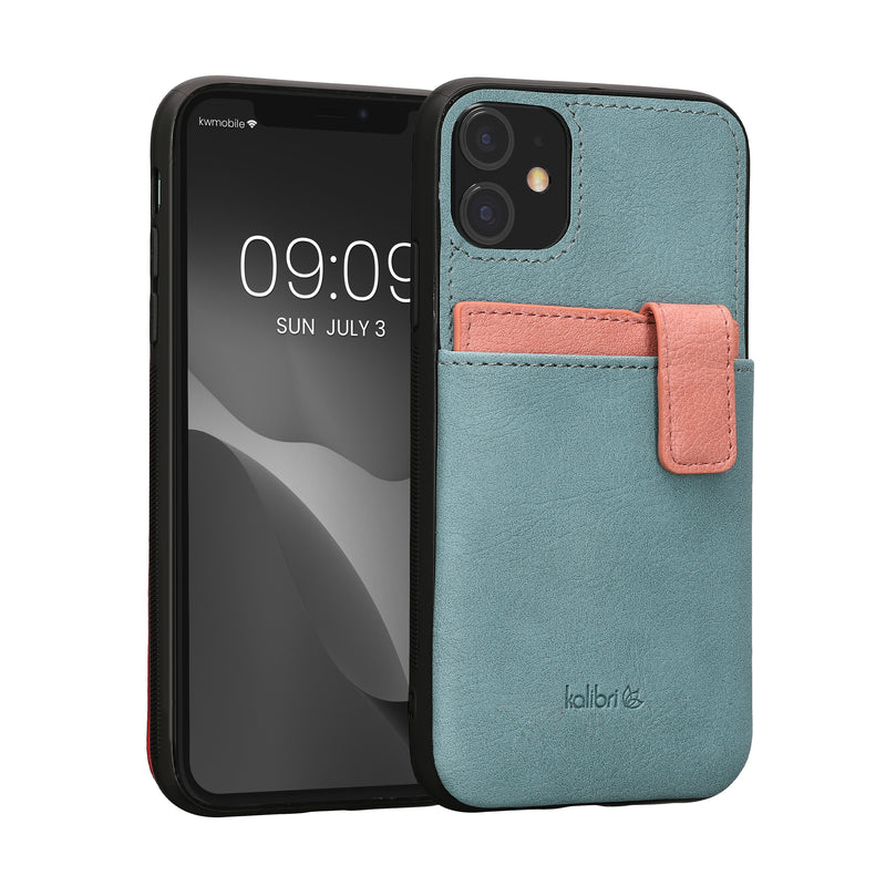 kalibri Hülle kompatibel mit Apple iPhone 11 - Handyhülle Handy Cover - Case mit Kartenfach abnehmbar