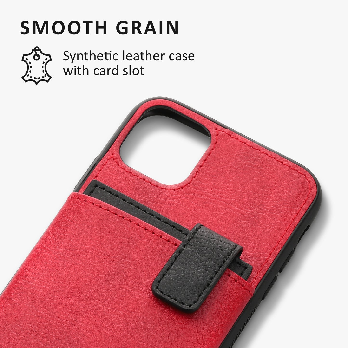 kalibri Hülle kompatibel mit Apple iPhone 11 - Handyhülle Handy Cover - Case mit Kartenfach abnehmbar
