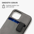 kalibri Hülle kompatibel mit Apple iPhone 12 / iPhone 12 Pro - Handyhülle Handy Cover - Case mit Kartenfach abnehmbar