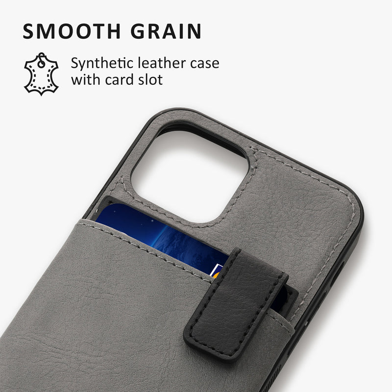 kalibri Hülle kompatibel mit Apple iPhone 12 / iPhone 12 Pro - Handyhülle Handy Cover - Case mit Kartenfach abnehmbar
