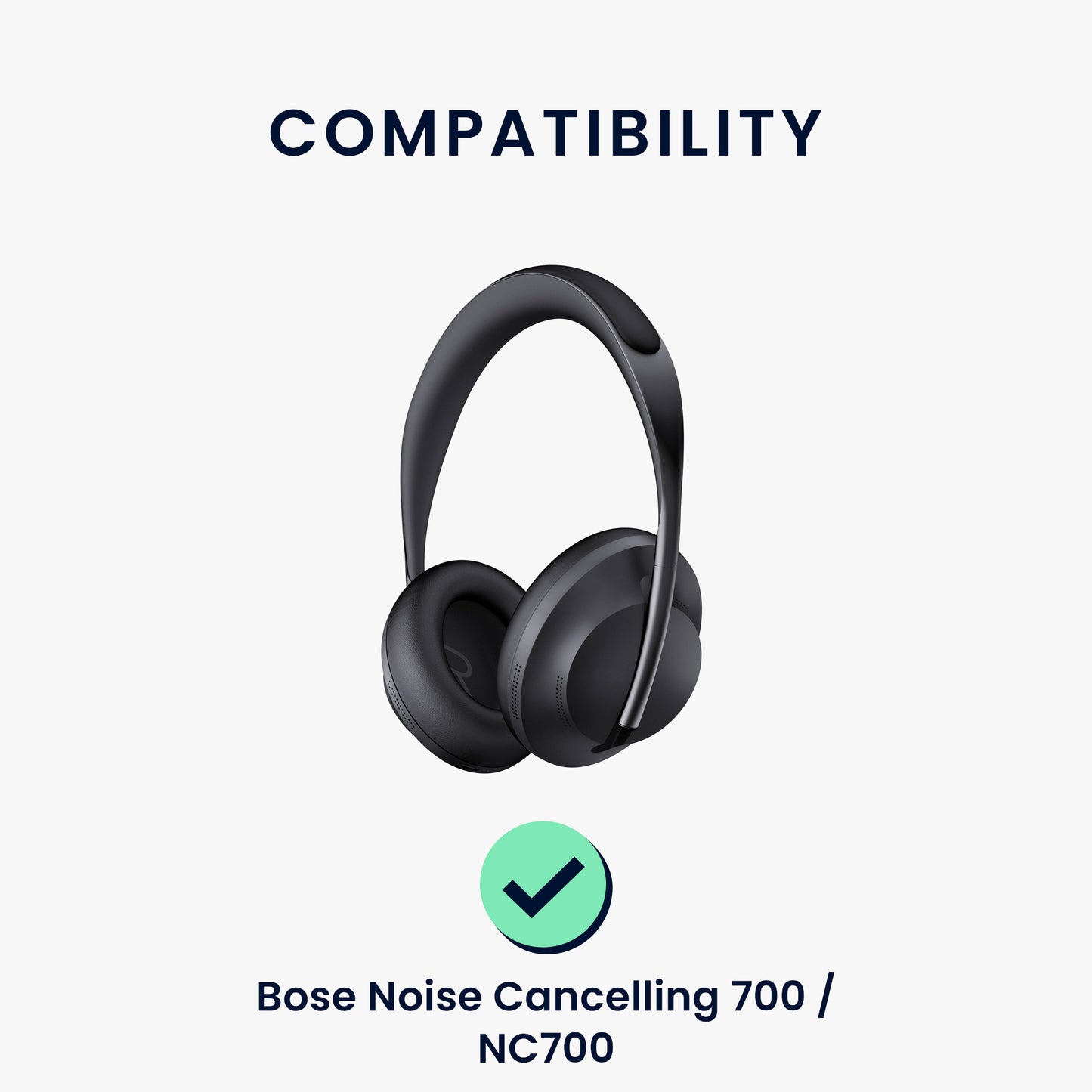 kwmobile Ohr Polster für Bose Noise Cancelling 700 / NC700 Ohrpolster Ersatz Kopfhörer Ersatzteile Over Ear Headphones