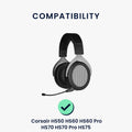 kwmobile Ohr Polster für Corsair HS50 HS60 HS60 Pro HS70 HS70 Pro HS75 Ohrpolster Ersatz Ohrpolster Kopfhörer Ersatzteile Kopfhörer Ersatzpolster Over Ear Headphones