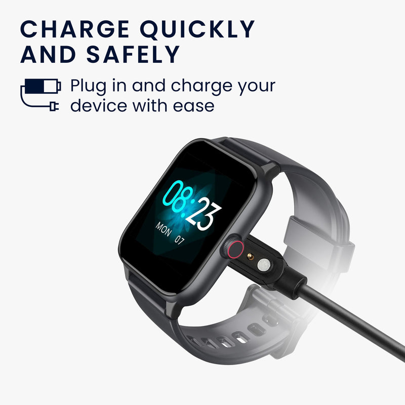 kwmobile USB Kabel Charger kompatibel mit Blackview R30 Pro / R8 / R3 / R3 Pro / X2 / X1 / Letsfit / Fitpolo Ladekabel - Smart Watch Ersatzkabel - Fitnesstracker Aufladekabel