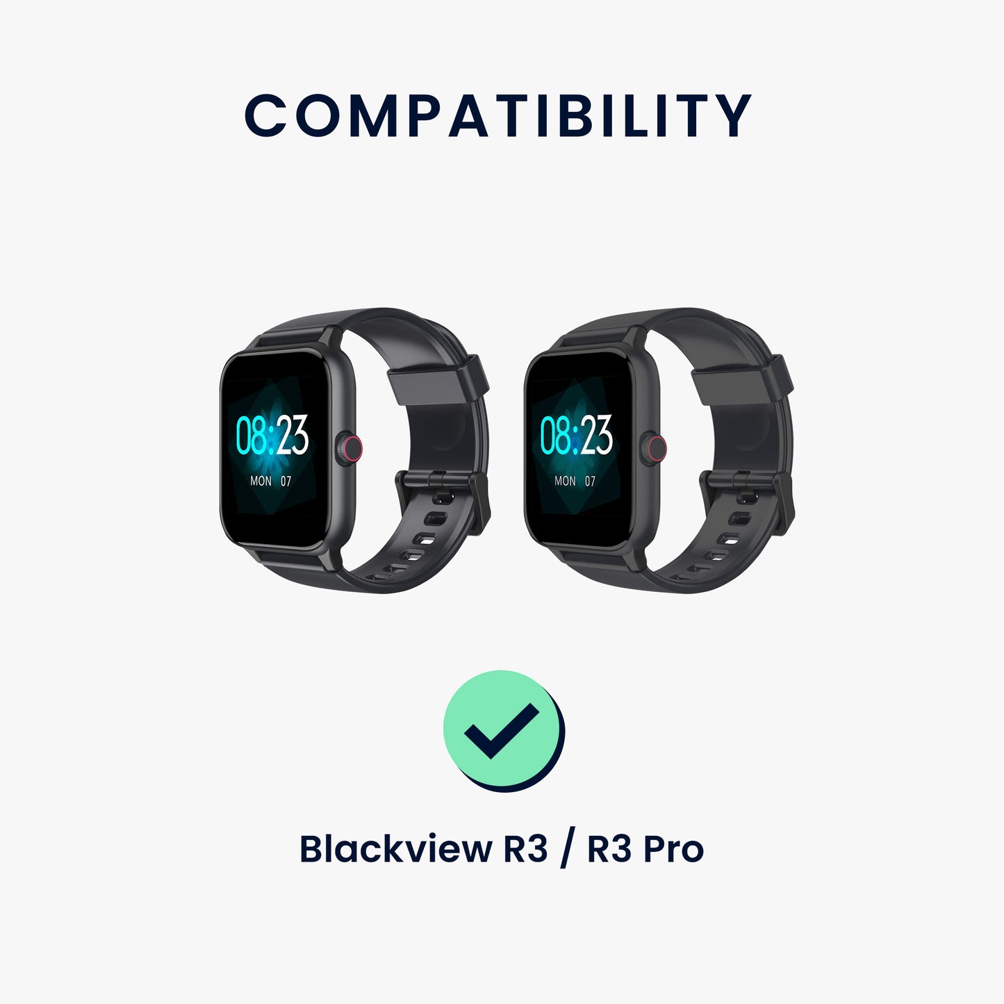 kwmobile USB Kabel Charger kompatibel mit Blackview R30 Pro / R8 / R3 / R3 Pro / X2 / X1 / Letsfit / Fitpolo Ladekabel - Smart Watch Ersatzkabel - Fitnesstracker Aufladekabel