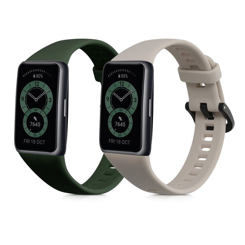 kwmobile Uhrenarmband für Huawei Band 6 Armband Fitnesstracker Band Set Ersatzarmband Smartwatch