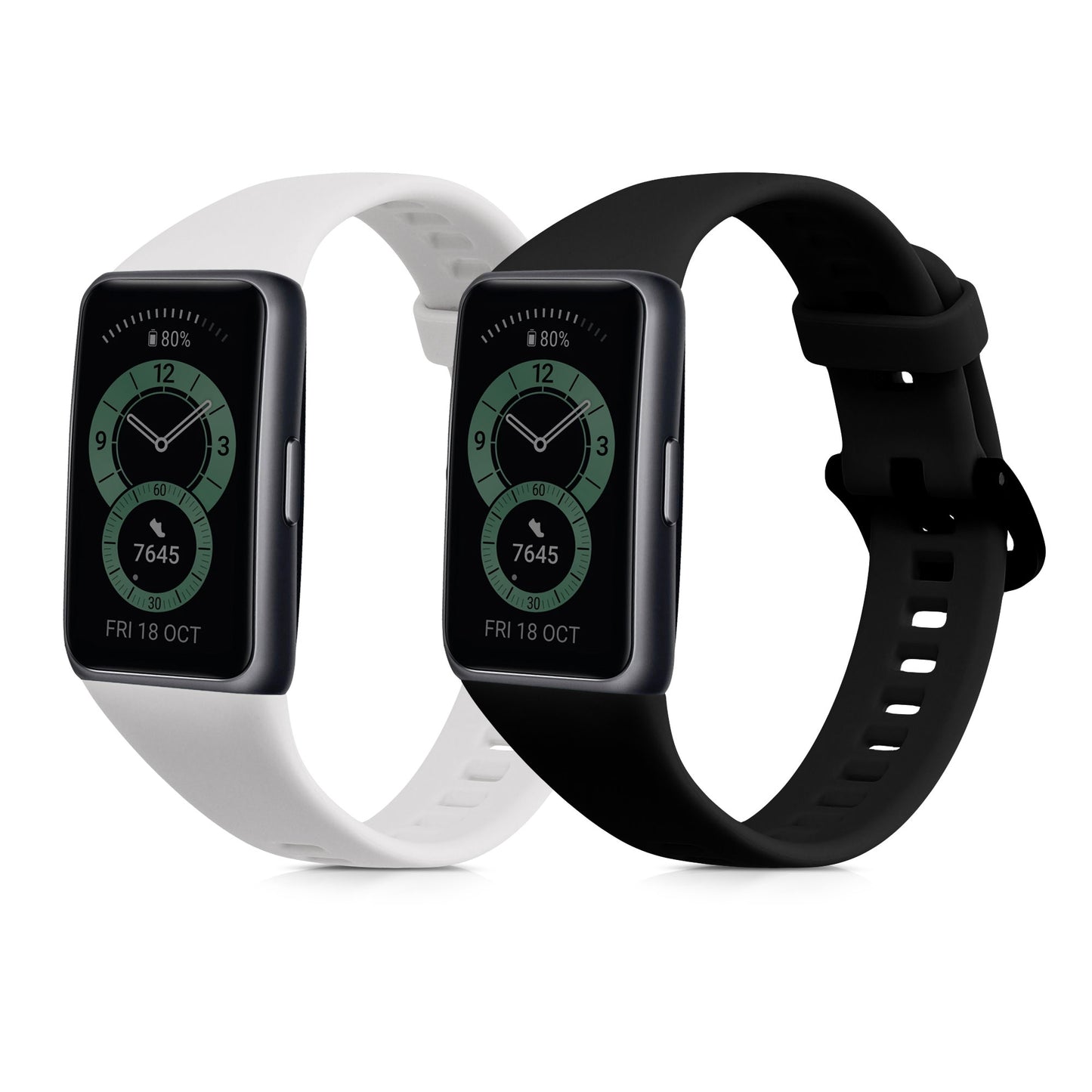 kwmobile Uhrenarmband für Huawei Band 6 Armband Fitnesstracker Band Set Ersatzarmband Smartwatch