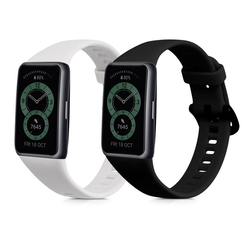 kwmobile Uhrenarmband für Huawei Band 6 Armband Fitnesstracker Band Set Ersatzarmband Smartwatch