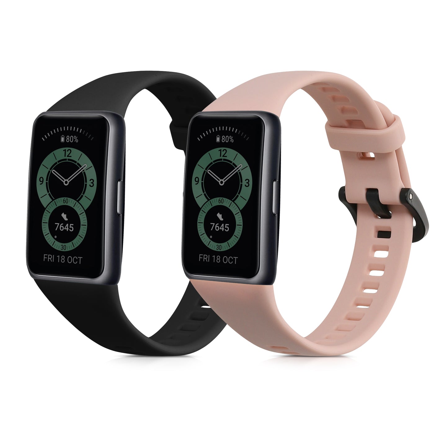 kwmobile Uhrenarmband für Huawei Band 6 Armband Fitnesstracker Band Set Ersatzarmband Smartwatch