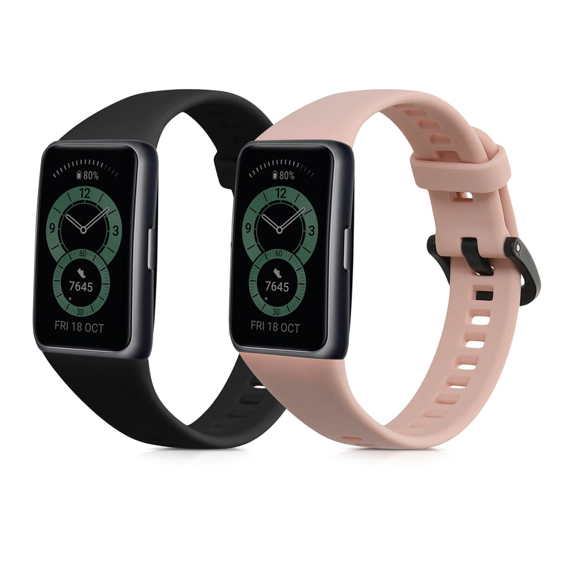 kwmobile Uhrenarmband für Huawei Band 6 Armband Fitnesstracker Band Set Ersatzarmband Smartwatch