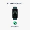 kwmobile Uhrenarmband für Huawei Band 6 Armband Fitnesstracker Band Set Ersatzarmband Smartwatch