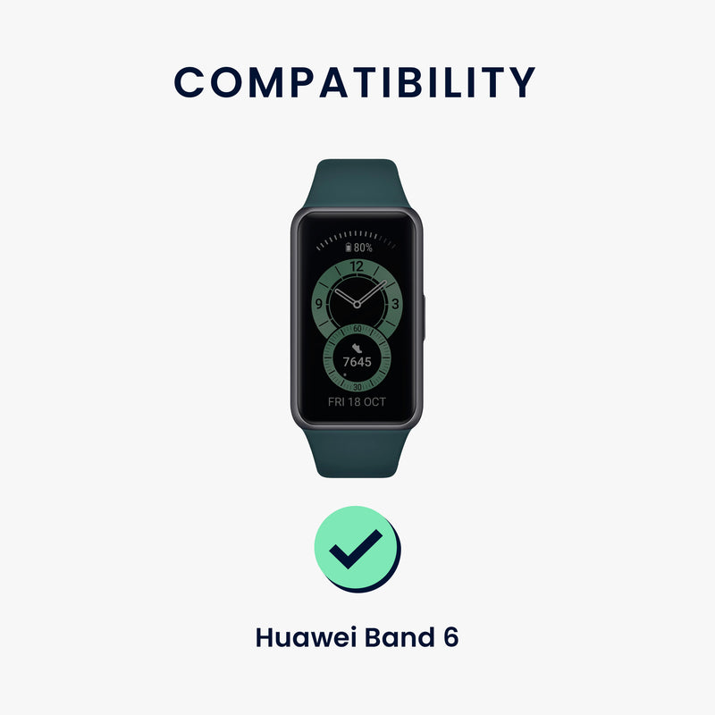 kwmobile Uhrenarmband für Huawei Band 6 Armband Fitnesstracker Band Set Ersatzarmband Smartwatch