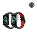 kwmobile 2x Uhrenarmband für Huawei Band 6 & 6 Pro / Honor Band 7 & 6 Armband - Fitnesstracker Band Set aus TPU Silikon - Ersatzarmband Smartwatch - Schwarz Rot Schwarz Grau Schwarz  [dsg01]