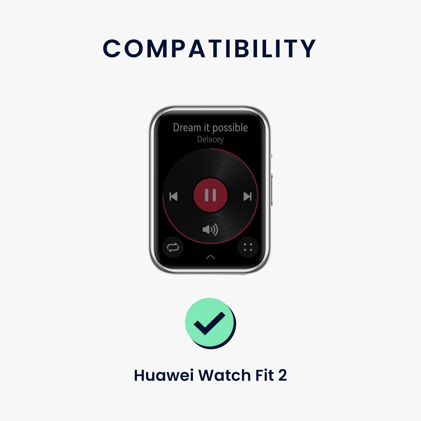 kwmobile Uhrenarmband für Huawei Watch Fit 2 Armband Fitnesstracker Band Set Ersatzarmband Smartwatch