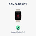 kwmobile Uhrenarmband für Huawei Watch Fit 2 Armband Fitnesstracker Band Set Ersatzarmband Smartwatch