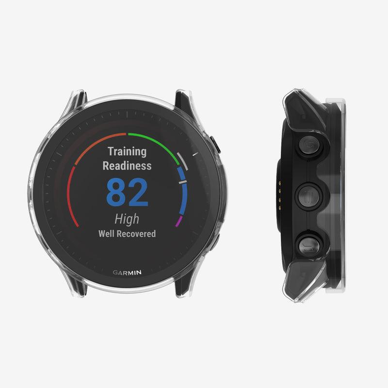kwmobile Glas Hülle für Garmin Forerunner 955 Solar Schutzhülle Fullbody Fitnesstracker Case Set
