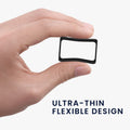 kwmobile Glas Hülle für HONOR Band 7 / Band 6 / Huawei Band 7 / Band 6 Schutzhülle Fullbody Fitnesstracker Case Set