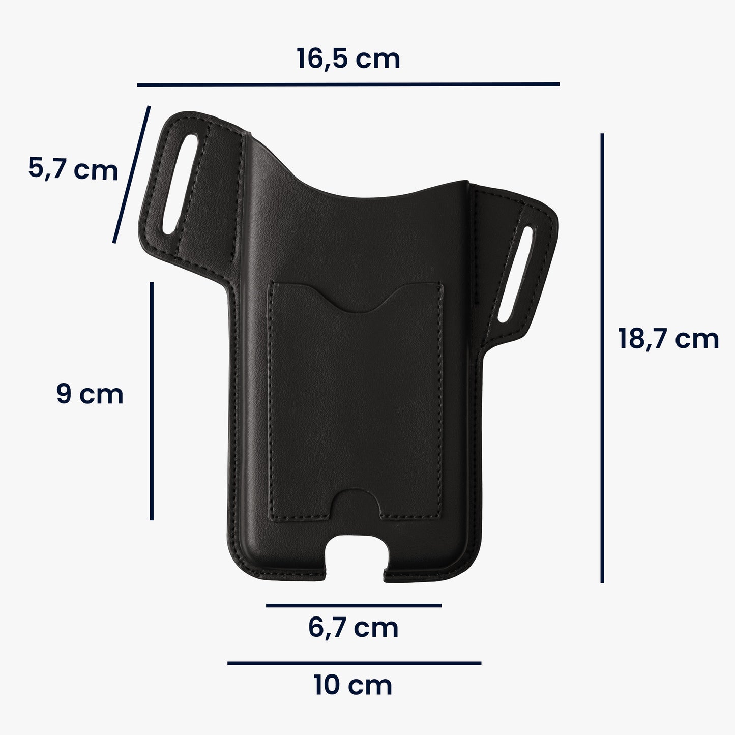 kwmobile Gürteltasche Hülle kompatibel mit Handys mit Gürtelclip Gürtel Case mit Gürtelschlaufe