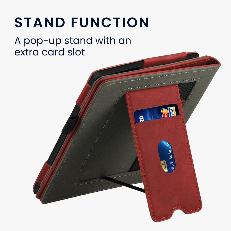 kwmobile Schutzhülle kompatibel mit Amazon Kindle Oasis 10. Generation Flip Hülle - Cover mit Handschlaufe