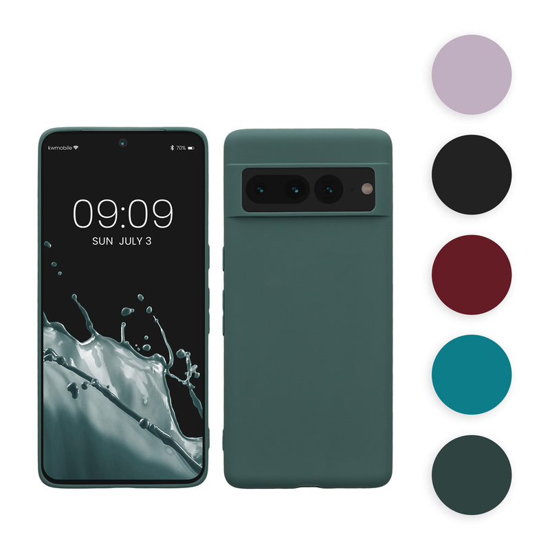 kwmobile Hülle kompatibel mit Google Pixel 7 Pro Hülle - weiches TPU Silikon Case - Cover geeignet für kabelloses Laden - Weiß matt Weiß matt  