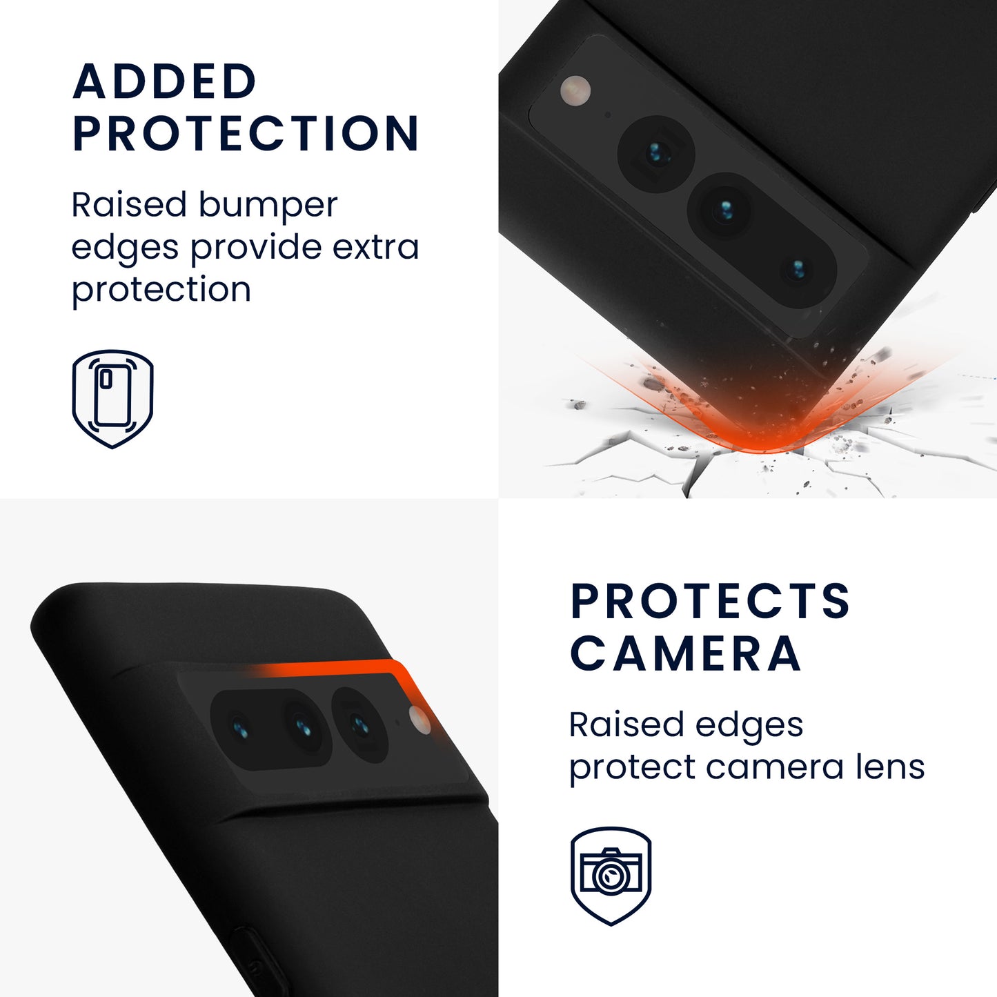 kwmobile Handyhülle für Google Pixel 7 Pro Hülle - Kabelloses Laden - Schutzhülle Cover