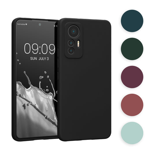 kwmobile Slim Case kompatibel mit Xiaomi 12 Lite 5G Hülle - Handyhülle aus Silikon in Petrol matt Petrol matt  