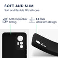 kwmobile Slim Case kompatibel mit Xiaomi 12 Lite 5G Hülle - Handyhülle aus Silikon