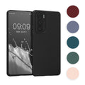 kwmobile Hülle kompatibel mit Motorola Edge 30 Hülle - weiches TPU Silikon Case - Cover geeignet für kabelloses Laden - Petrol Petrol  