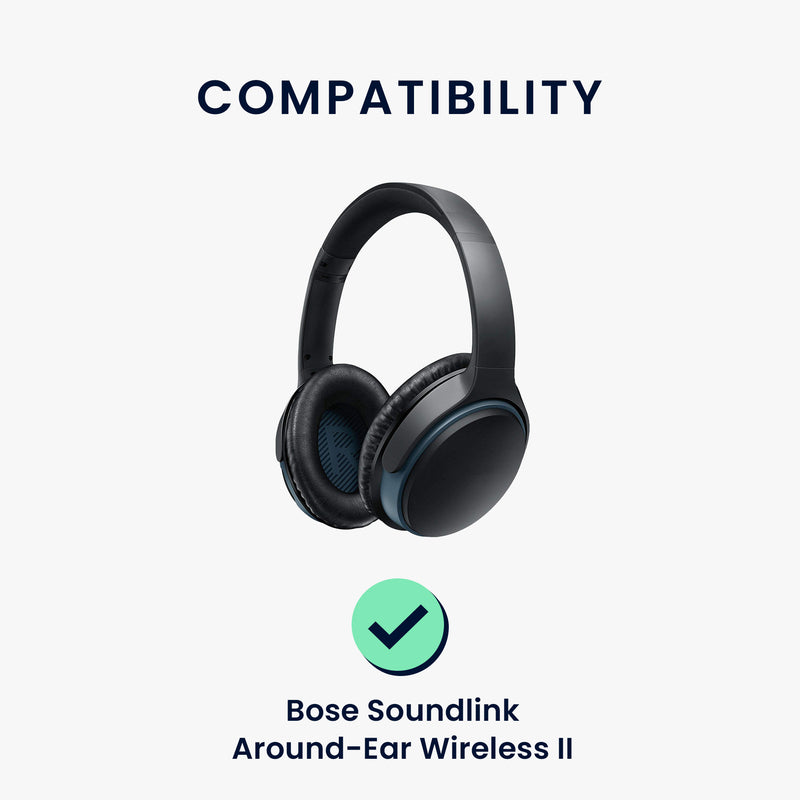 kwmobile Ohr Polster kompatibel mit Bose Soundlink Around-Ear Wireless II - Kopfhörer Ohrpolster - Polster für Over Ear Headphones