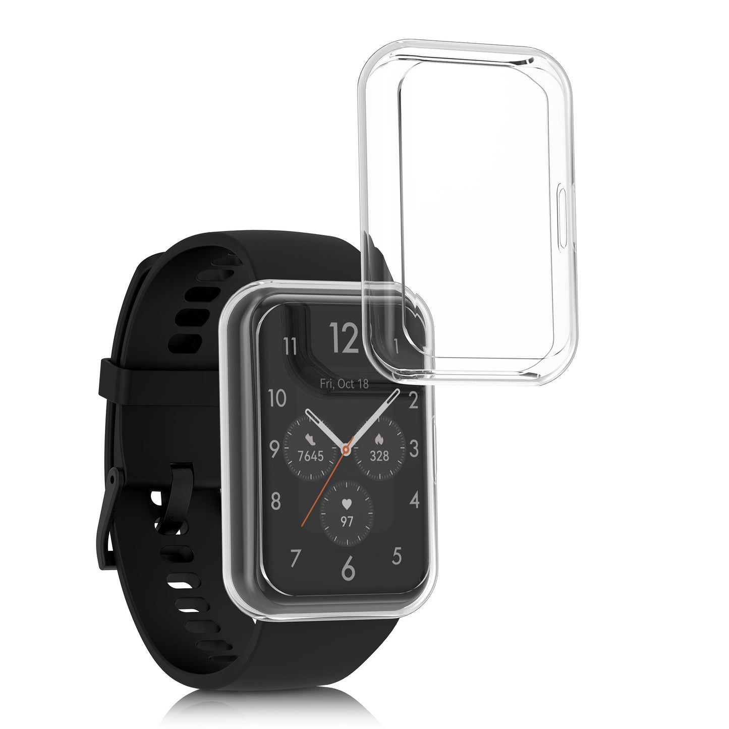 kwmobile Schutzhülle für Huawei Watch Fit 2 Fullbody Display Cover Set