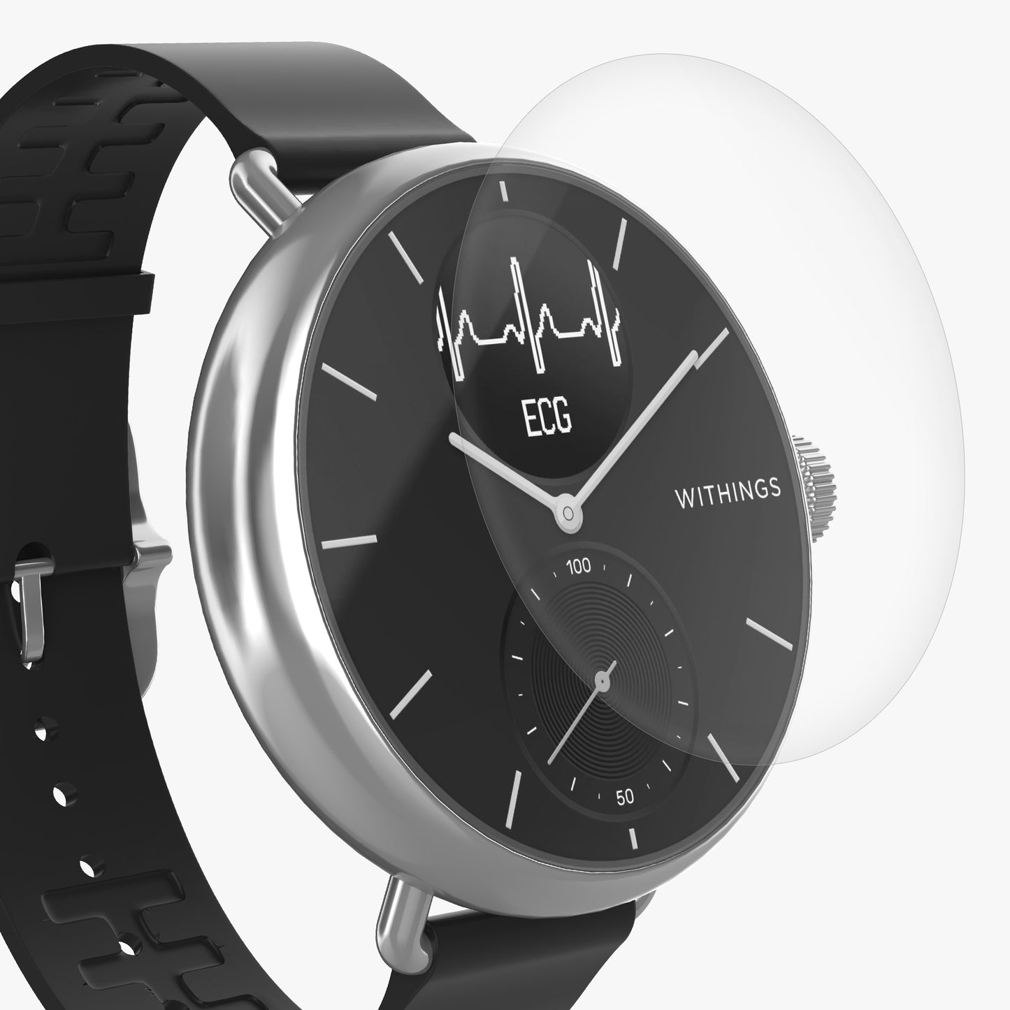 kwmobile Displayschutzfolie kompatibel mit Withings Scanwatch 38mm Schutzfolie für Fitness Tracker Displayschutz