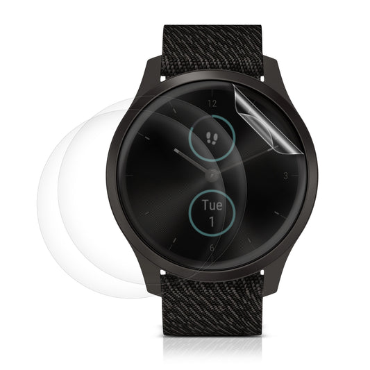 kwmobile 3x Transparente Displayschutzfolie kompatibel mit Garmin vivomove Style - Schutzfolie für Fitness Tracker Displayschutz Transparent  